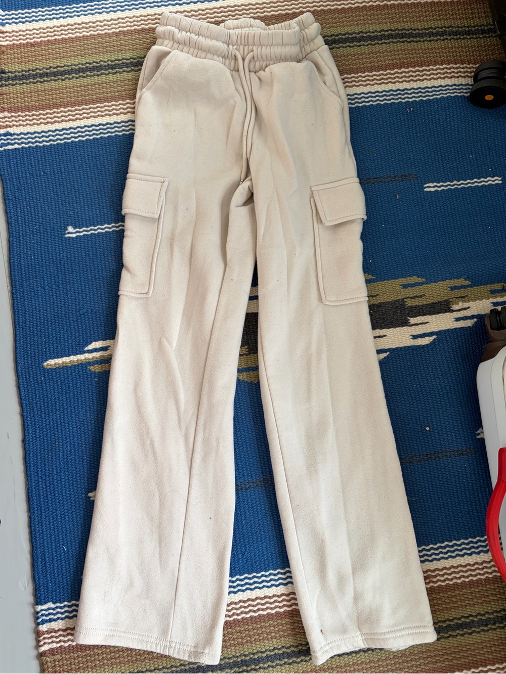Women’s Beige Cargo Sweatpants